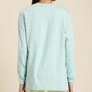 Camisetas informales de última moda para mujer, camisetas de manga larga con encaje, cuello redondo, bonitas, holgadas, transpirables, básicas para otoño e invierno - Product Image 3