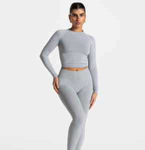 Wholesales Custom Logo Fitness & Yoga Wear Apparel Sports Workout <b>Crop</b> <b>Top</b> Women Gym Shirt - Product Image 6