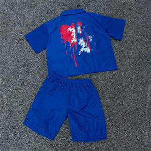 Haute qualité en gros personnalisé unisexe polyester/coton décontracté respirant séchage rapide été t-shirt ensemble boutons réfléchissants sueur - Product Image 3