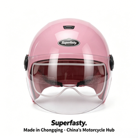 Équipement de protection pour la conduite, casque de moto ouvert de luxe, matériau ABS, ventilation, design léger, toutes saisons, pour les navetteurs