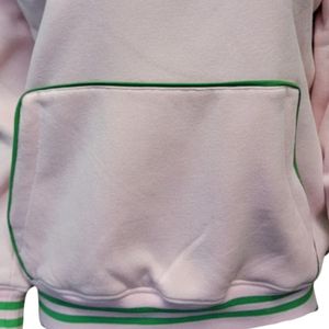 เสื้อสเวตเตอร์คอกลมสีชมพูเขียวสำหรับผู้หญิง ปักลายตัวอักษร แขนยาว สวมใส่สบายๆ แฟชั่นทันสมัย เหมาะสำหรับใส่ในชีวิตประจำวัน - Product Image 4