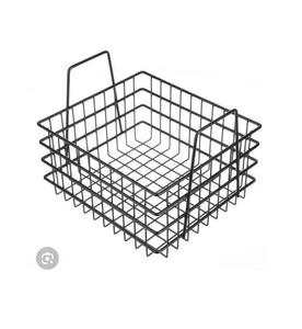 <b>Shelf</b> <b>Basket</b> Black Powder Coated Iron Eco-Friendly Handle Modern Rectangle Shape Multifunction Maximum Storage Efficiency - Product Image 3