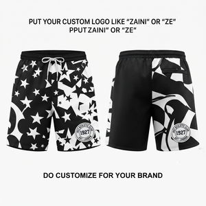 Shorts en maille polyester premium 220 GSM, vert paisley, panneau latéral rouge, logo personnalisé, shorts de basket en maille - Product Image 6
