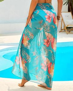 Women Vacation Sheer Chiffon Beach Cover Up <b>Sarong</b> Pareo <b>Wrap</b> - Product Image 2