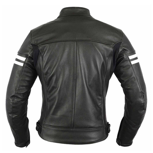 Fabriquée avec des matériaux de haute qualité, cette veste en cuir pour homme offre une protection contre le froid et un look élégant et décontracté. - Product Image 2
