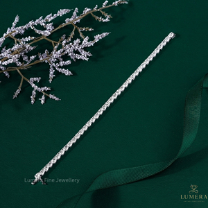 Pulsera de Moissanita Certificada IGI, Pulsera de Diamantes de Corte Redondo para Mujer, Joyería Fina de Lujo, Regalo - Product Image 3