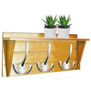 Aluminium Double <b>Wall</b> Hook Heavy Duty Coat Hook for <b>Clothes</b> Towels Bags Hats Robes Keys <b>Wall</b> <b>Mounted</b> Hook Silver Finish - Product Image 3