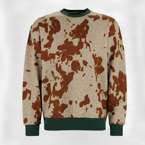 Sudadera de punto con capucha y cremallera de un cuarto para hombre, talla grande, 100% algodón, estilo urbano, con bloques de color y patchwork, ¡la más vendida! - Product Image 2