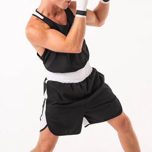 Uniforme de Kickboxing de Moda para Adultos, Chaleco de Boxeo sin Mangas y Pantalones Cortos Personalizables, 100% Poliéster - Product Image 2