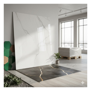 กระเบื้องพอร์ซเลนเคลือบเงาความหนาแน่นสูง (GVT/PGVT) 9 มม. (สำหรับภายใน) / 20 มม. (สำหรับปูพื้นภายนอก) 600x600 มม. (60x60 ซม.) 600x1200 มม. (60x120 ซม.) - Product Image 2