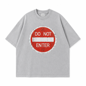 <span class=keywords><strong>T</strong></span>-<span class=keywords><strong>shirt</strong></span> personalizzata 230gsm in cotone pesante 100% grigio lavaggio acido, oversize con spalle scese, stampa grafica a trasferimento termico - Product Image 1