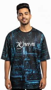 เสื้อยืดพิมพ์ซับลิเมชั่นโอเวอร์ไซส์สำหรับผู้ชายแฟชั่นสตรีทแวร์ลำลอง - Product Image 4