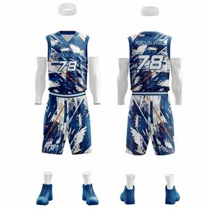 Professional Basketball Uniforms Full-Sublimation Custom Basketball Uniforms Sets for Wholesales - Product Image 3