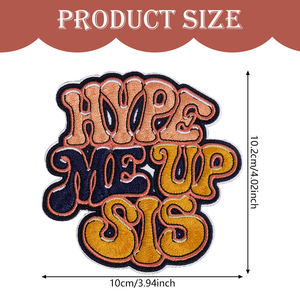 Wholesale Embroidery Patches Custom Woven Embroidered <b>Badge</b> <b>Iron</b> <b>On</b> Sew <b>On</b> Applique Personalized Patch for Jackets Clothing Hats - Product Image 2