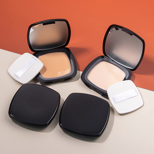 Matte Oil Control Long-Lasting Pressed Powder, Black Square Case with Puff & Mirror Full Coverage Face Powder - Product Image 4