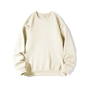 Sudadera Lisa de Moda para Hombre, en Stock, Venta al por Mayor, Patrón Sólido, Tejido de Algodón, Cuello Redondo - Product Image 5