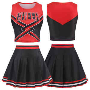 Ensembles de Costumes de Cheerleader pour Femmes en Gros – Robes Uniformes de Cosplay avec Strass – Tenues de Cheerleading - Product Image 1