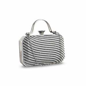 <b>Black</b> Bridal <b>Evening</b> <b>Bag</b> Clutch P24259 - Product Image 2