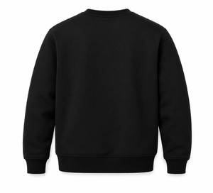 เสื้อสเวตเชิ้ตคอกลมผ้าฟลีซแบบมีแผ่นผ้าต่อสำหรับผู้ชาย งานศิลปะแบบกำหนดเอง ทรงปกติ สีพื้น เสื้อสวมหัวลำลอง ผ้าฝ้ายถัก เฟรนช์เทอร์รี่ - Product Image 6