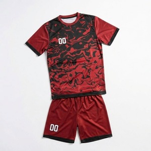 Camiseta de Fútbol para Hombre de Primera Calidad, Personalizada con Logotipo, Color Sólido, 100% Poliéster, Transpirable, OEM, Calidad Superior, Mejor Manga - Product Image 2