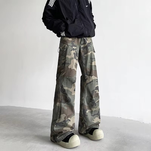 Premium Quality Baggy Men Hip Hop Heavyweight Athletic Mid Waist Unisex Eco-Friendly Canvas <b>Drawstring</b> Closure Comfortable - Product Image 5
