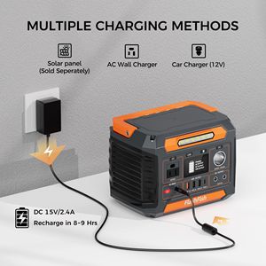 Centrale elettrica portatile 300W con luce a LED 230.88Wh/62400mAh generatore solare DC di uscita batteria di riserva per campeggio CPAP - Product Image 6