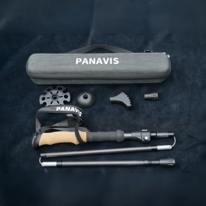 Bastones de Trekking Plegables Ultraligeros de Fibra de Carbono PANAVIS, con Mango de Corcho Ajustable y Punta de Carburo de Tungsteno, para Caminar y Hacer Senderismo - Product Image 5