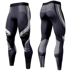 Comfortable Slim Fit Top Trendy Breathable Lightweight Sports Wear Best Supplier <b>Men</b> Professional Compression <b>Base</b> <b>Layer</b> Pant - Product Image 3