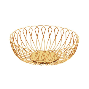 Corbeille à fruits décorative en fer de haute qualité, panier de rangement en fil métallique à design ouvert, vaisselle en métal pour la maison et l'hôtellerie (vente en gros) - Product Image 6