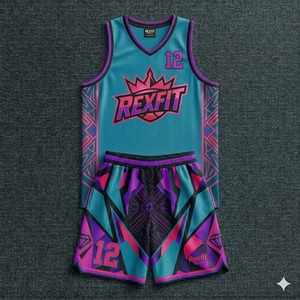 Men’s Football Training <b>Uniform</b> REXFIT SPORTS Jersey Athletic Basketball <b>Uniform</b> Sleeveless Jersey and Shorts <b>Custom</b> Sports - Product Image 5
