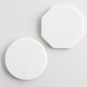 High Quality Durable White Marble <b>Coaster</b> Round Stone <b>Drink</b> <b>Coaster</b> for Home Office Latest New Design - Product Image 3