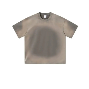 Camisetas Extra Grandes de Algodón Vintage con Lavado Ácido de 320g, Camisetas Personalizadas de Alta Calidad para Hombre, Estilo Road Racing - Product Image 1