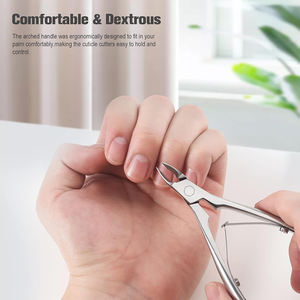 Cortacutículas de la Mejor Calidad, Acero Inoxidable Alemán, Pulido Espejo, Unión a la Vista, 4.5 Pulgadas, Cortaúñas para Manicura - Product Image 5