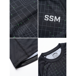 เสื้อแรชการ์ดแขนยาว HUNT GEAR สำหรับทุกเพศ ป้องกันแสงแดด รับทำโลโก้ OEM ผลิตจากโพลีเอสเตอร์ผสมอีลาสเทน เหมาะสำหรับกีฬาโนกิและกราปลิง - Product Image 4