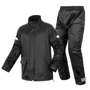 Traje Impermeable Universal para Adultos, Chaqueta Verde Lima, Pantalones Negros, Material de Nailon, para Senderismo, Camping y Uso Casual al Aire Libre - Product Image 4