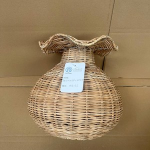 Wonderful Solution For Home Decor A <b>Rustic</b> Charming Accent Rattan Wicker Vase Urn From Vietnam - Product Image 4