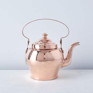 Bouilloire à thé décorative en cuivre de qualité supérieure, théière vintage en cuivre pour faire bouillir de l'eau, du thé ou du café sur cuisinière, pour la maison, l'hôtel, le restaurant, la cuisine - Product Image 1