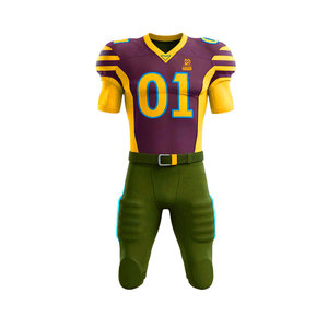 Uniforme de Fútbol Americano Ligero y Transpirable, Estampado, 100% Poliéster, Secado Rápido, Duradero, Calidad Premium, Diseño Personalizado - Product Image 2