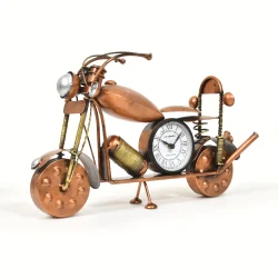 Iron Multicolor <b>Clock</b> Bike <b>Wall</b> Decor Metal <b>Wall</b> Art, Size: 52X28 - Product Image 5