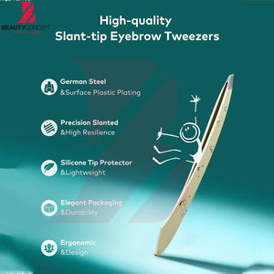 Herramientas de Belleza y Cuidado Personalizado al por Mayor, Hechas en Pakistán, Personalizadas OEM ODM, de Acero Inoxidable, con Punta Inclinada Antideslizante y de Precisión - Product Image 6