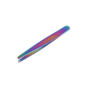 Pince à épiler réutilisable en acier inoxydable Raayin Impex, pointe inclinée, outil de maquillage pour l'épilation, beauté professionnelle pour femmes - Product Image 1