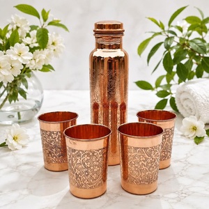 Traditional Pure <b>Copper</b> Water <b>Bottle</b> Ayurvedic <b>Copper</b> <b>Bottle</b> For Men Women With Durable Design Reusable <b>Bottle</b> For Daily Use - Product Image 1