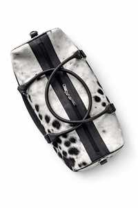 กระเป๋าเดินทางหนังวัวแท้ลายขนสัตว์ ดีไซน์เนอร์ รุ่น LHTB-0068 สำหรับเดินทางท่องเที่ยวหรือใช้เป็นกระเป๋าถือ  ขายส่งและส่งออก - Product Image 5