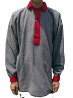 Camisas de Vestir para Hombre Hechas a Mano con Tela de Sarga 100% Algodón, con Etiqueta de Logotipo Personalizado, Manga Larga Casual para Invierno