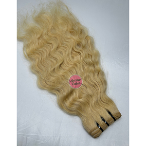 Extensiones de Cabello Humano Remy Indio Virgen 100%, Ondulado Rubio 613, Grado 10A, Paquetes de 100 Gramos - Product Image 5