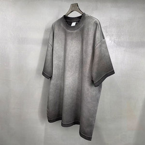 T-shirts blancs de luxe pour hommes, col rond, 100 % coton, taille européenne, 180 grammes, vierges, décontractés - Product Image 5