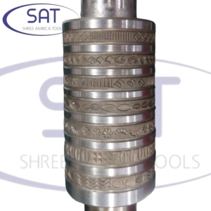 SAT Gold Silver Jewelry Design Roller Multiple Pattern <b>Engraving</b> Mandrel Rolling <b>Tool</b> for Necklace Earring Bracelet Making Dubai - Product Image 5