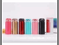 Bottiglia d'Acqua Isolata con Coperchio a Scatto 500ML - Tazza da Viaggio in Acciaio Inox con Apertura a Una Mano e Isolamento Sottovuoto - Product Image 1