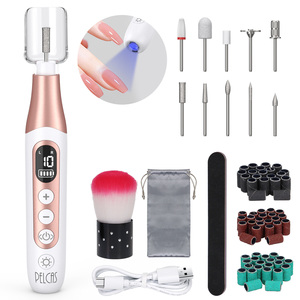 Stylo perceuse à ongles rechargeable USB 2-en-1 et lampe UV LED à polymérisation rapide, outil de manucure portable pour salon et fournitures d'art des ongles - Product Image 1
