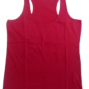 COTTON LADIES TANK TOPS, LADIES SLEEVE LESS CHEST PRINTED TOP